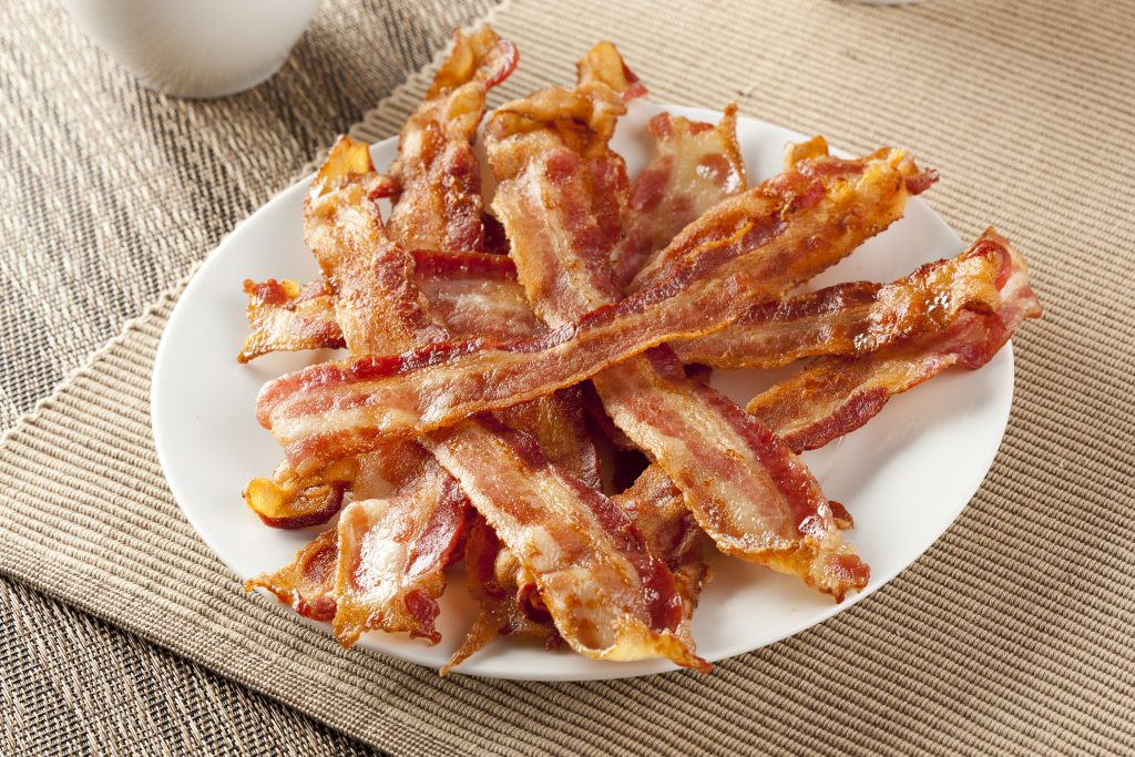 Cooked Greasy Bacon